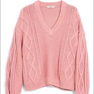 Madewell Augustus Cable Knit Top